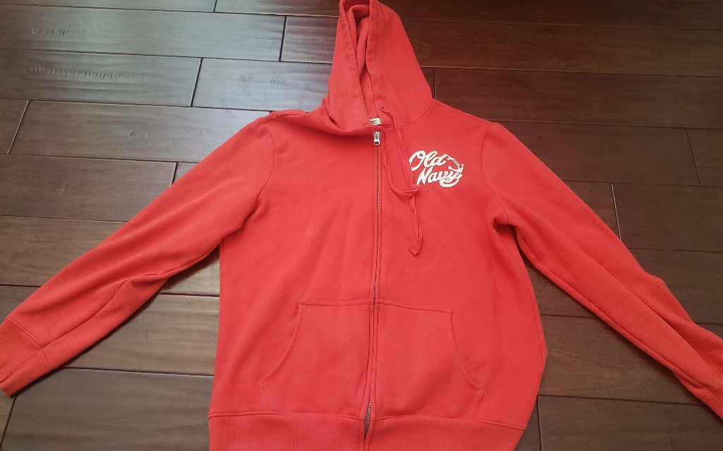 Orange White Preowned Old Navy Hoodie Orange White Preowned Old Navy Hoodie